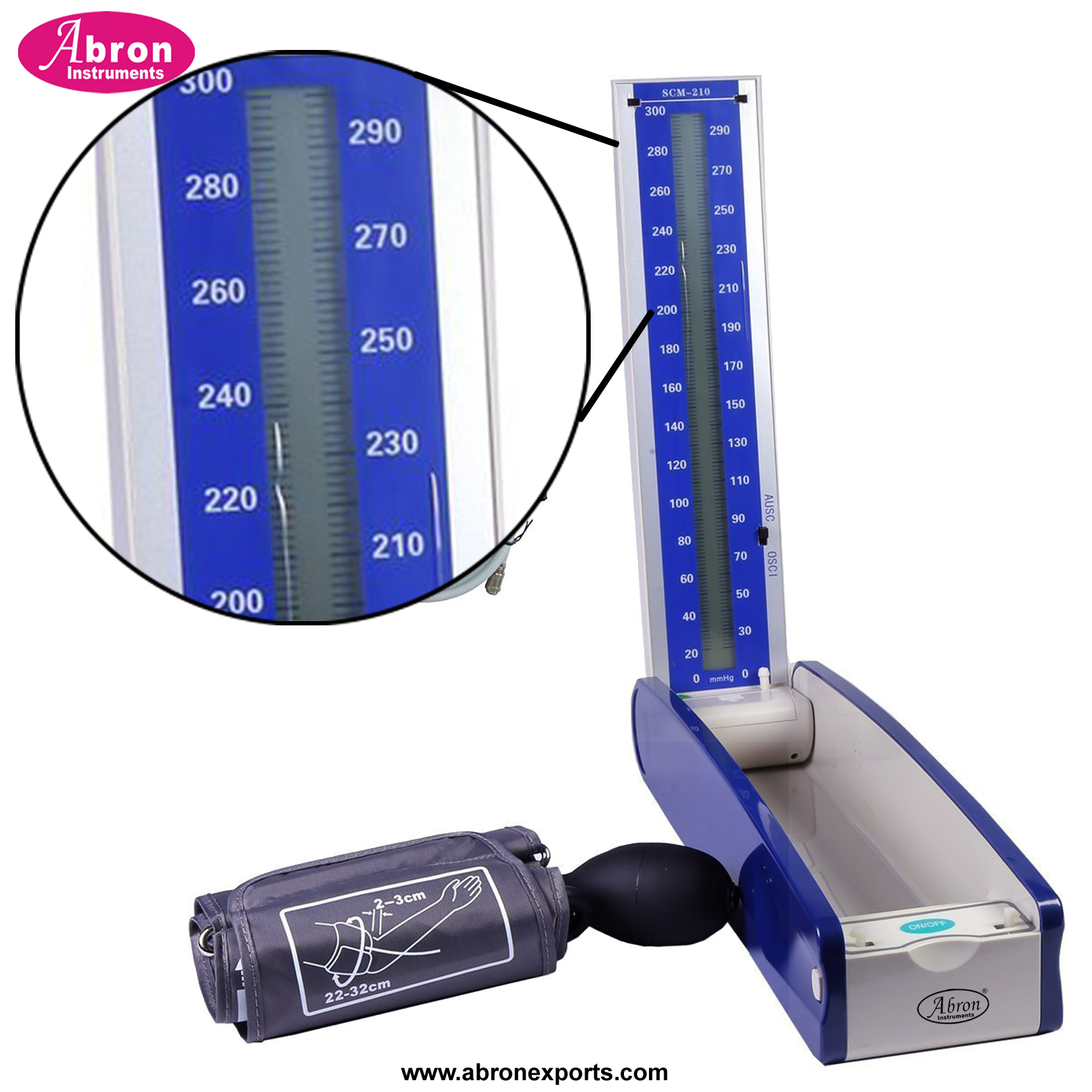 Blood Pressure Apparatus Digital BP Apparatus LCD Display with Arm Cuff And Air Bellow Bulb Tube Abron ABM-2751LCD 